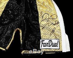 Floyd Mayweather Jr Hand Signed Autographed Boxing Trunks With Proof And Coa 4
