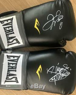 Floyd Mayweather Jr. & Manny Pacquiao Signed Pair Boxing Gloves / COA