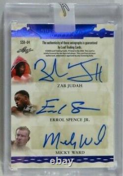 Floyd Mayweather Jr Manny Pacquiao Whitaker (6) Signed Autograph Leaf Auto 2/3