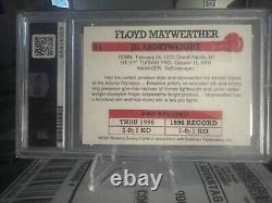 Floyd Mayweather Jr. Rookie Card auto PSA / DNA Authentic. Browns Reprint Card