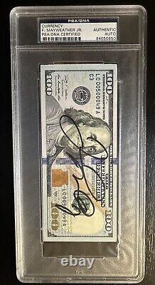 Floyd Mayweather Jr. Signed $100 Bill Graded PSA Autograph Authenticated Auto