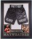 Floyd Mayweather Jr. Signed 35x43 Custom Framed Boxing Trunks BEST PRICE-Beckett