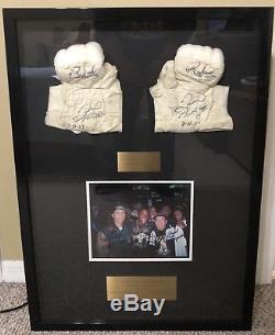 Floyd Mayweather Jr Signed Auto Framed Boxing Training Worn Hand Wraps Wbc Loa