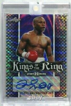 Floyd Mayweather Jr Signed Autograph 2018 Leaf Kings Of The Ring Auto #2/2