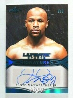 Floyd Mayweather Jr Signed Autograph 2019 Leaf Ultimate Sports Auto #3/3
