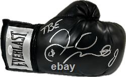 Floyd Mayweather Jr. Signed Autographed Black Boxing Glove JSA Right withTBE & $