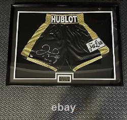 Floyd Mayweather Jr. Signed Autographed Framed Trunks JSA Authentication