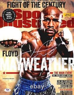 Floyd Mayweather Jr. Signed Autographed SI Cover 11x14 inch Photo + PSA/DNA COA