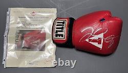 Floyd Mayweather Jr Signed Autographed Title Boxing Glove With Full Letter COA