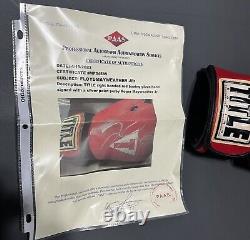 Floyd Mayweather Jr Signed Autographed Title Boxing Glove With Full Letter COA