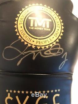 Floyd Mayweather Jr Signed Black 10oz TMT Boxing Glove PSA DNA Certified