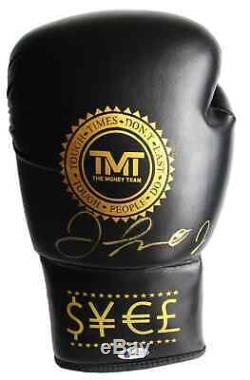 Floyd Mayweather Jr Signed Black TMT Boxing Glove Beckett BAS