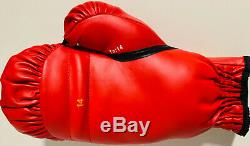 Floyd Mayweather Jr. Signed Boxing Glove Auto Red Everlast Beckett BAS