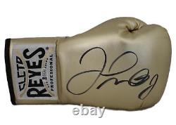 Floyd Mayweather Jr Signed Cleto Reyes Gold Right Hand Boxing Glove BAS 24962