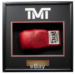 Floyd Mayweather Jr Signed Cleto Reyes Red LH Boxing Glove Shadowbox Beckett BAS