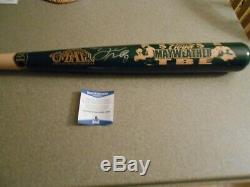 Floyd Mayweather Jr Signed Coopertown Co. Bat/beckett