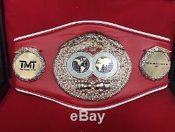 Floyd Mayweather Jr Signed IBF World Champion Boxing Belt in a Case TBE TMT COA