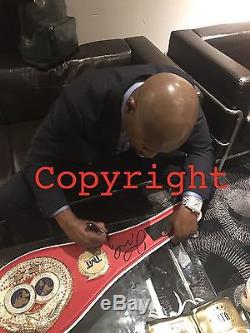 Floyd Mayweather Jr Signed IBF World Champion Boxing Belt in a Case TBE TMT COA