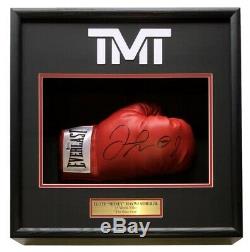 Floyd Mayweather Jr Signed Red Everlast Boxing Glove Shadowbox Beckett BAS