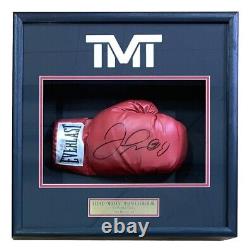 Floyd Mayweather Jr Signed Red Everlast RH Boxing Glove Shadowbox BAS ITP