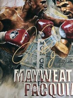 Floyd Mayweather Jr Signed Vs. Pacquiao Official Fight Program Autograph Jsa Coa