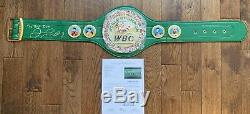 Floyd Mayweather Jr. Signed WBC Championship Belt With Inscription JSA PSA BAS