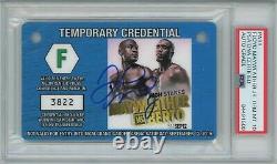 Floyd Mayweather Jr Vs Berto Autographed Signed Pass Credential Psa 10 Auto