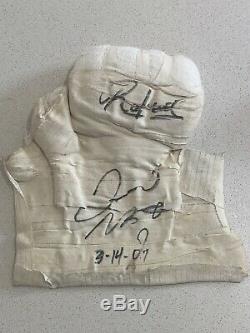Floyd Mayweather Jr Worn And Signed Training Wraps. Signed And Dated. Coa