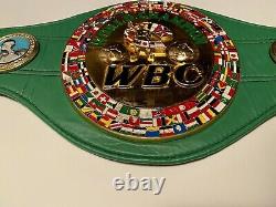 Floyd Mayweather Jr signed replica WBC title belt. Beckett Certified