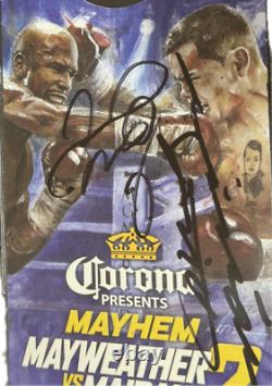 Floyd Mayweather Jr vs Marcos Maidana 2 Signed Autograph Fight Promo BAS Beckett