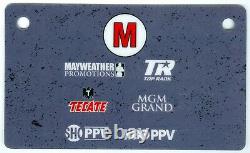 Floyd Mayweather Manny Pacquiao Full ticket Program $25 chip Autographed Pass