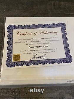 Floyd Mayweather Signed Autograph 8.5x11 Photo Dual COAs