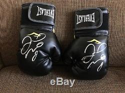 Floyd Mayweather Signed Autographed Pair of Everlast Boxing Glove + EXACT PROOF