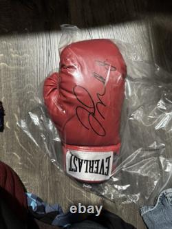 Floyd Mayweather Signed Autographed Red Boxing Glove DirectCOA