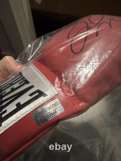 Floyd Mayweather Signed Autographed Red Boxing Glove DirectCOA