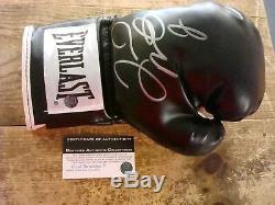 Floyd Mayweather Signed Black Everlast Boxing Glove withcoa