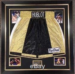 Floyd Mayweather Signed Boxing Trunks Shorts V Manny Pacquiao COA Photo Proof