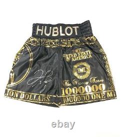 Floyd Mayweather Signed Boxing Trunks V Conor Mcgregor With Proof AFTAL COA