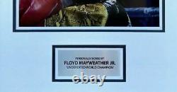 Floyd Mayweather Signed & FRAMED Boxing GLOVE TBE TMT AFTAL COA (D)