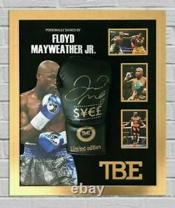 Floyd Mayweather Signed & FRAMED Boxing GLOVE TBE TMT AFTAL COA (FTOMM)