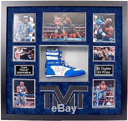 Floyd Mayweather Signed & FRAMED TMT Boxing Boot With EXACT Proof Signed AFTAL