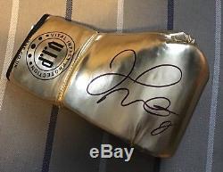 Floyd Mayweather Signed Gold Vip Glove. Proof. Guarantee