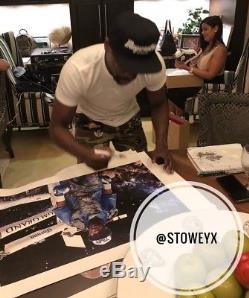 Floyd Mayweather Signed Large Canvas Las Vegas Signing Photo Proof TMT