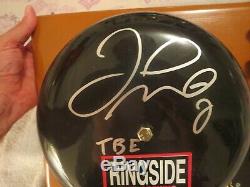 Floyd Mayweather Signed Ring Bell Beckett Witness Inscribed Tbe. Perfect 10 Auto