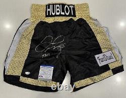 Floyd Mayweather Signed Shorts With TMT Inscription (PSA/COA Authenticated)