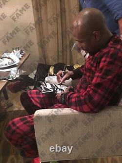 Floyd Mayweather Signed TMT Boxing Boot With Proof AFTAL COA