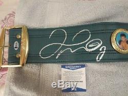 Floyd Mayweather Signed Wbc Boxing Belt Beckett Witness Coa Gorgeous Signature