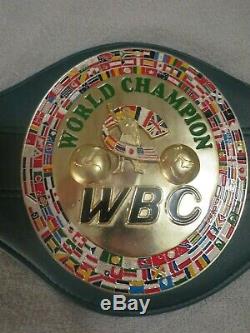 Floyd Mayweather Signed Wbc Boxing Belt Beckett Witness Coa Gorgeous Signature