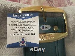 Floyd Mayweather Signed Wbc Boxing Belt Beckett Witness Coa Gorgeous Signature