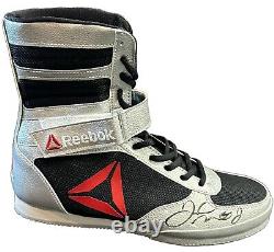 Floyd Mayweather signed Reebok boxing shoe autograph Beckett witness BAS COA